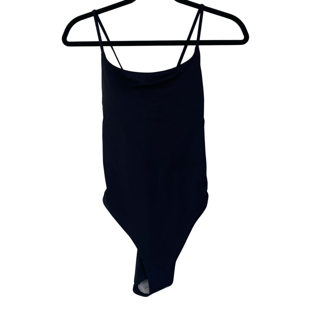 Everlane ReNew Black The String One Piece Swimsuit Size Medium